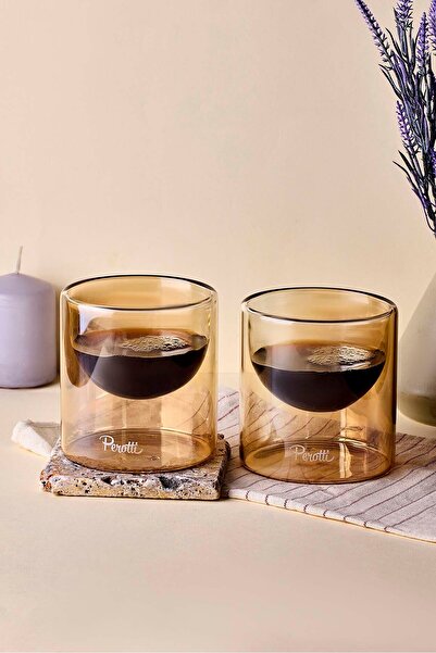 Perotti Amber 2-Pack Double Wall Espresso Cup 200 ml