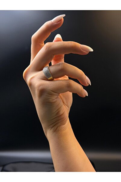 G&OJEWELRY Kadın bijuteri kalın taşlı yarımtur alyans tasarım pinterest muadi...