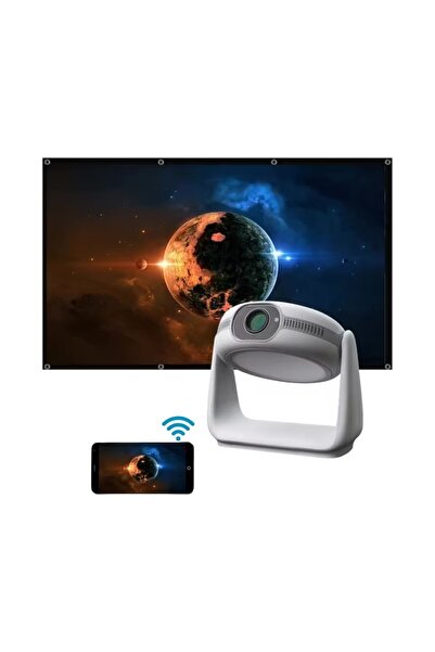 tech and ar P1 Projeksiyon Cihazı Powerbankli Şarjlı Taşınabilir Projeksiyon ...