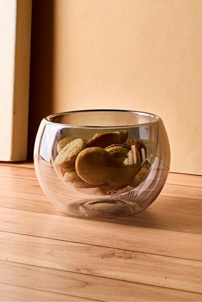 Perotti Cidar Smoked Double Wall 300 ml Bowl Decorative Multi-Purpose Ergonomic Organizer
