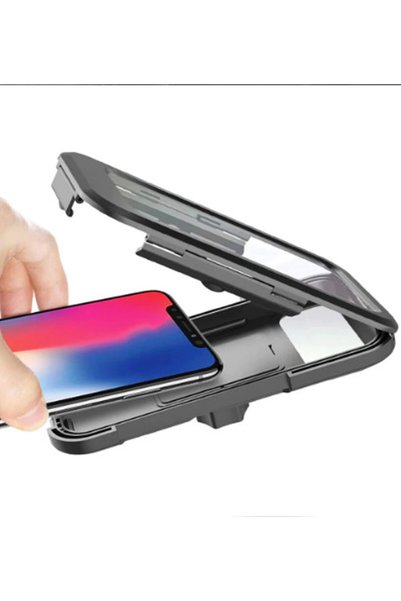 Dmay Motorcycle Bicycle Mobile Phone Holder I Handlebar - Rearview Mirror Mobile Phone Holder Waterproof
