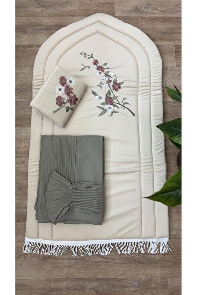 alzawia Exclusive Lavender Collection, Prayer Rug with Prayer Dress, Purple