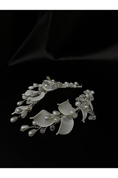 Bridal Luxe Althea Model Pearl Bridal Hair Accessory Hairpin
