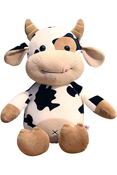 Generic Cow Plush Toy, 16 inch Stuffed Animal Throw Plushie Pillow Doll, Soft Fluffy Friend Hugging