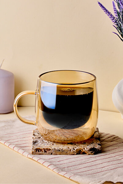 Perotti كوب سيدار كهرماني مزدوج الجدار 300 مل