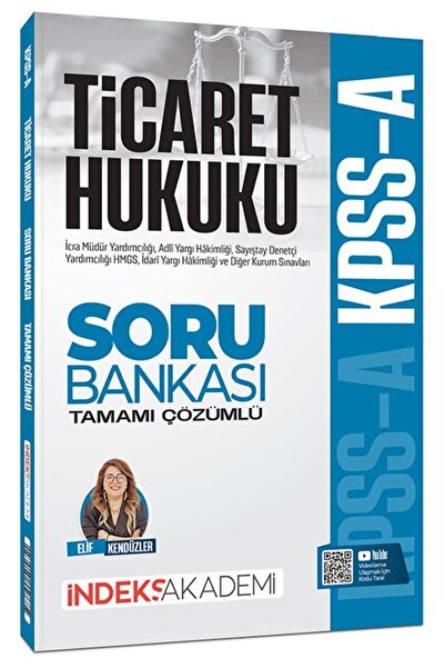 İndeks Akademi 2026 KPSS A Grubu Ticaret Hukuku Soru Bankası Çözümlü - Elif K...