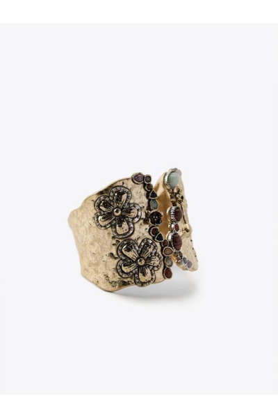 Meva Takı ve Aksesuar أصفاد عتيقة من الحجر الطبيعي بتصميم طائر |   مجموعة ميف...