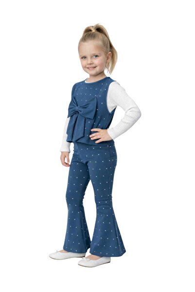 KATIA Girl's Stylish Suit – Bow Design, Flexible and Comfortable – Ages 2, 3, 4, 5