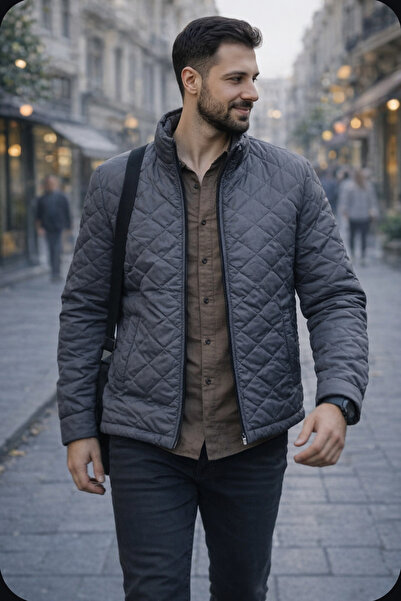 couis Slim Fit Quilted Interior with Fleece Lining and Inner Pocket