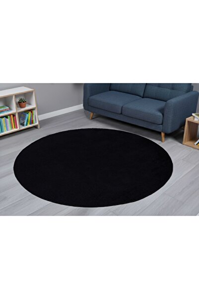 CarpetDiem Home Design MİNA-Yuvarlak Overloklu Peluş Kaymaz Taban Halı