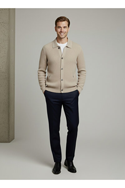 Ewarro Men's Buttoned Knitwear Jacket