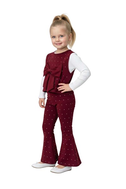 KATIA Girl's Stylish Suit – Bow Design, Flexible and Comfortable – Ages 2, 3, 4, 5