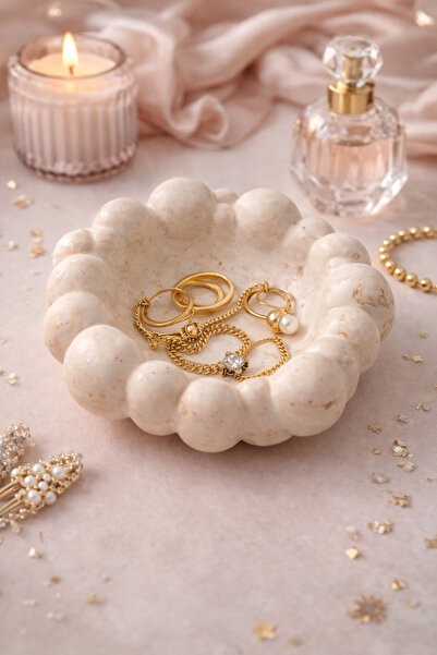 Homesinti Peaceful Ritualistic Handmade Stone Powder Decorative Bowl Jewelry ...