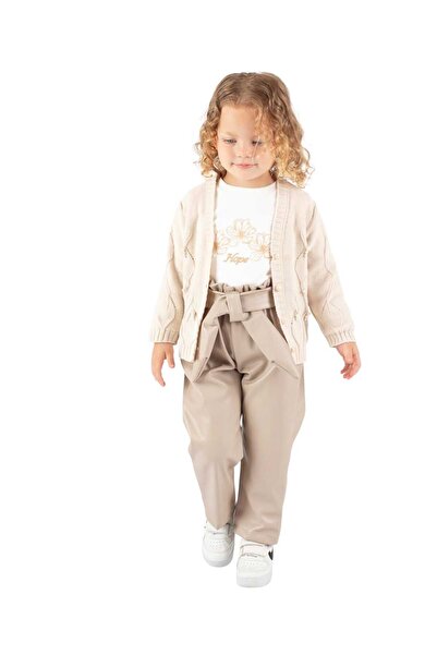 KATIA Girl's Knitwear Cardigan and Pants Set – Stylish Combination Suitable for Everyday Use, Ages 2-5