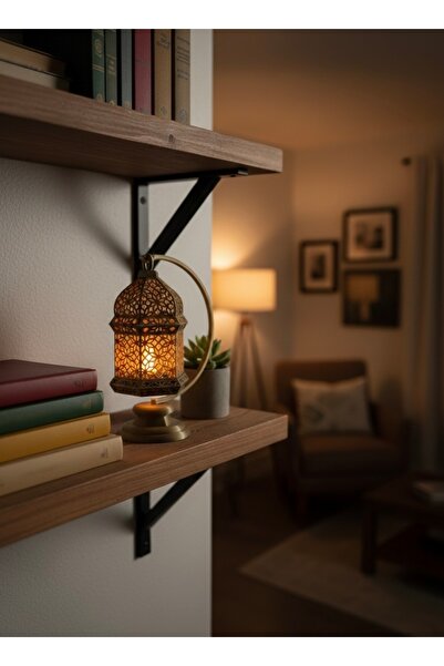 clifss Mihrimah Dekoratif Gold Pilli Kandil & Masa Üstü Fener