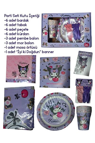 parti uzmanı Kuromi Party Set