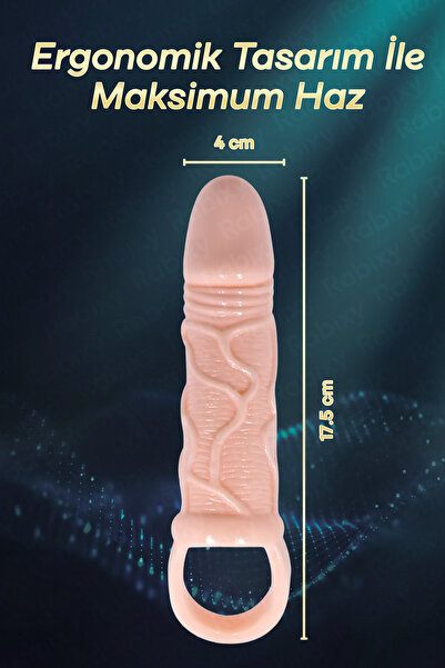 Rabixy Kontrollü Titreşim Penis Kılıfı Vurdukça Titreşen Sistem