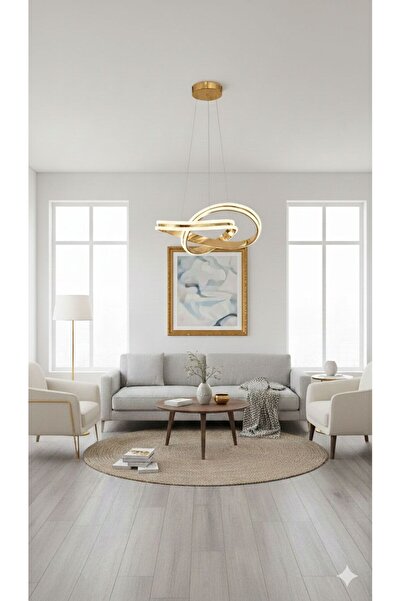 IŞILTI ÇİFT YOLLU LEDLİ SARKIT AVİZE