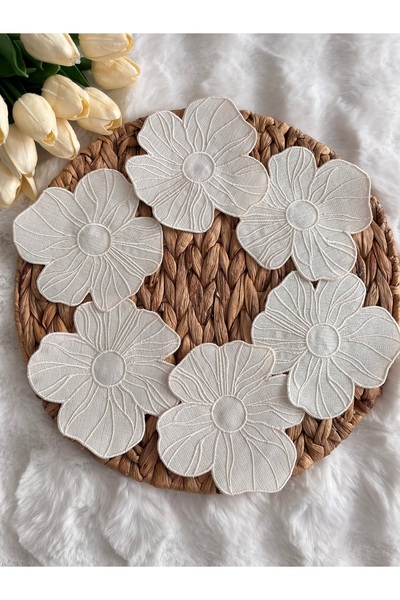 moontime alaçatı 6'lı Sunum Peçete Seti, Kahve ve Kokteyl Yanı Şık Sunumlar