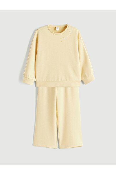 LC Waikiki Lcw Kids Yellow Regular Fit Printed Girl's Set