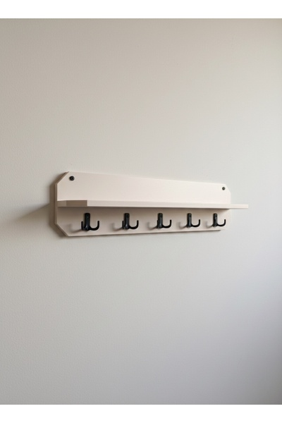 UMN DECOR Modern Raflı Duvar Askılığı - Dekoratif Portmanto Antre Askısı - Ra...