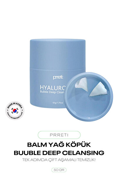 Prreti Tek Adımda Çift Aşamalı Temizlik Sağlayan Hyaluronic Bubble Deep Clean...