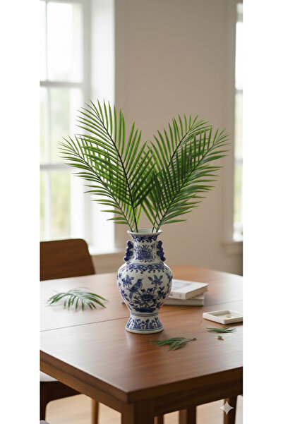 yapay çiçek evi 9 dal areka Palmiye ev dekor vazo dekor süsü