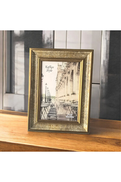 store trend 10 x 15 cmAhşap Görünümlü Ayaklı Fotoğraf Çerçevesi