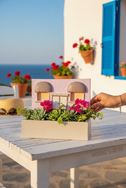 Binbirdemet Akdeniz Soft Seri El Yapımı Dekoratif Obje – Saksı & Mumluk