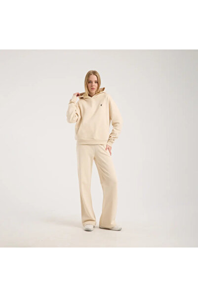 SAVE THE DUCK Kadın Kum Beji Bol Paça Eşofman Altı-WIDE LEG J