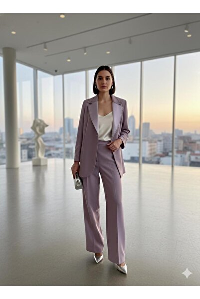 özkösekids Kadın tek düğmeli taşlı ikili takım