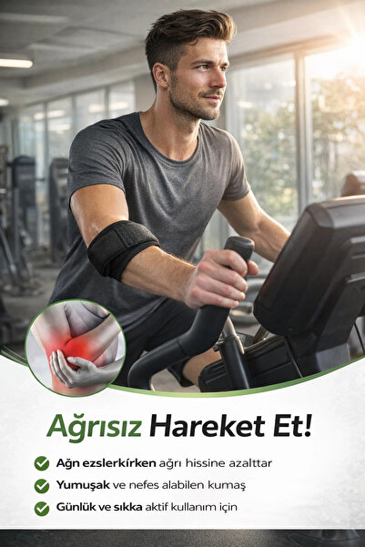 Eco Lounge ضمادة التهاب الأوتار – دعم قابل للتعديل لمرفق اللاعبين في التنس وا...