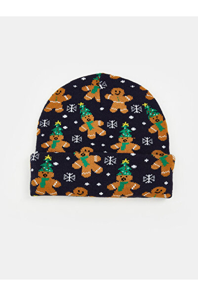 LC Waikiki Quality Parts from Çelebi Store Cookie Man Printed Men's Beanie