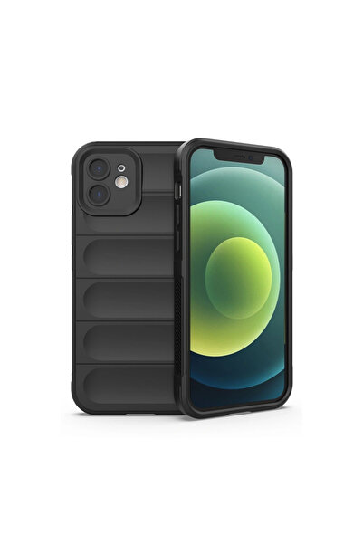 eco port Iphone 12 case optimum silicone - black