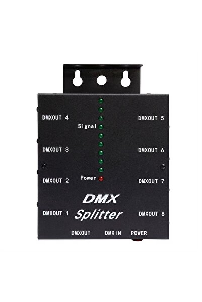 Choice EU Adapter 5V 1A DMX 8P Splitter DMX Splitter Ports Channels 3Pin Opti...