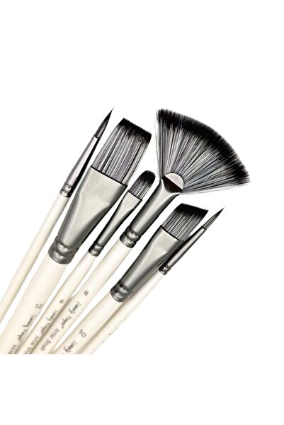 Choice10 6 with Fan 6/24pcs Acrylic Paint Brushes Set Different Nylon Tips fo...