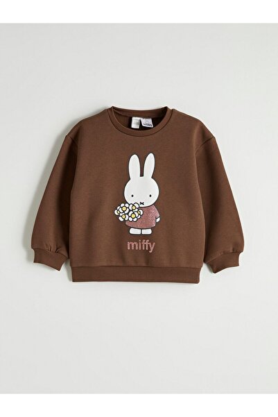 LC Waikiki Lcw Kids Miffy Printed Girls' Thick Sweatshirt