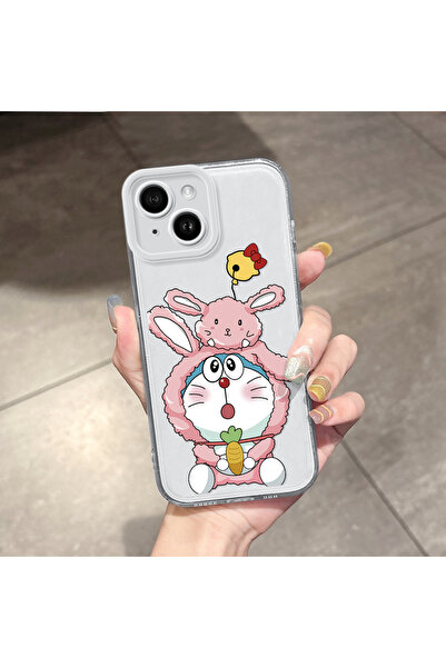 Hontinga غطاء هاتف شفاف متوافق مع آيفون 14 مع حماية للكاميرا ووسادة هوائية لط...