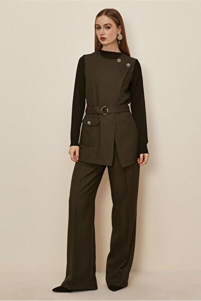 Alvina Belted Suit with Pants 46185