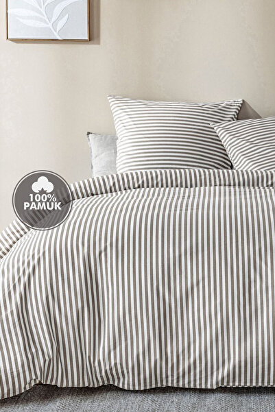 Cote Blanc Stripe 100% бавовняний односпальний комплект постільної білизни