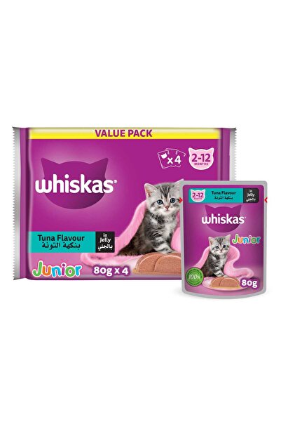 Whiskas Junior Tuna Flavour in Jelly Wet Kitten Food Pouch for Kittens From 2-12 months