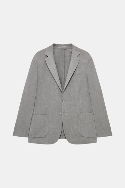 W Collection SİYAH DÜĞMELİ YÜN CEKET