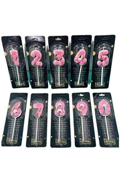 AL ARQAM Birthday Cake Number Candles 0–9 – Glitter Number Candles for Birthday Party & Wedding