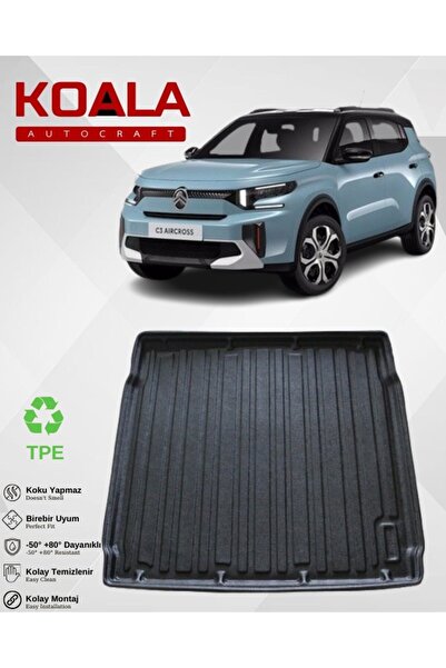 KoalaOtoTekstil Citroen C3 Aircross (2025-sonrası) (BAGAJIN ALT KADEMESİ) uyu...