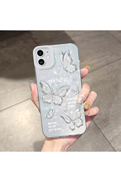 Hontinga iPhone 11 Compatible Transparent Anti Fall Butterfly Airbag Soft Sil...