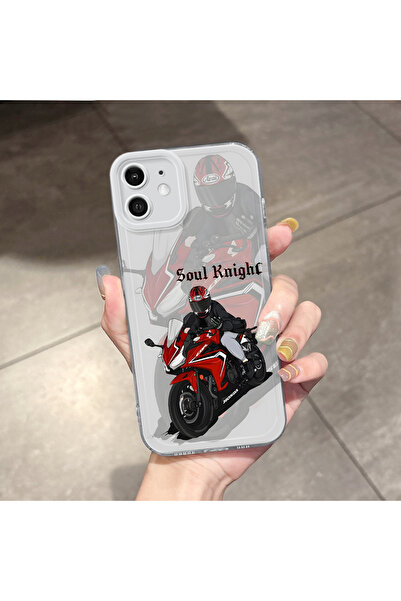 Hontinga iPhone 12 Compatible Transparent Anti Fall Motor Airbag Soft Silicon...