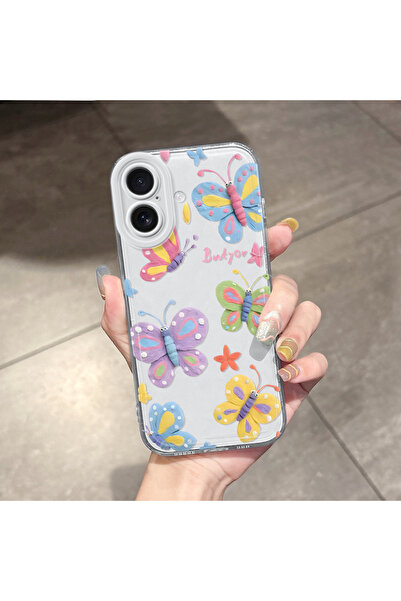 Hontinga غطاء هاتف شفاف متوافق مع آيفون 16 مع حماية للكاميرا ووسادة هوائية عل...