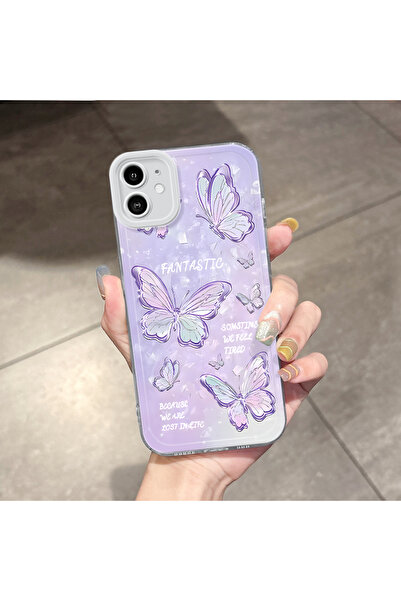 Hontinga iPhone 11 Compatible Transparent Anti Fall Butterfly Airbag Soft Sil...