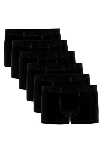 Seidensticker Herren Boxershorts, 6er Pack - Trunk 6-Pack, Single Jersey, Baumwollmischung, einfarbi