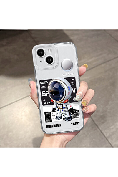 Hontinga غطاء هاتف شفاف متوافق مع آيفون 14 مع حماية للكاميرا ووسادة هوائية عل...